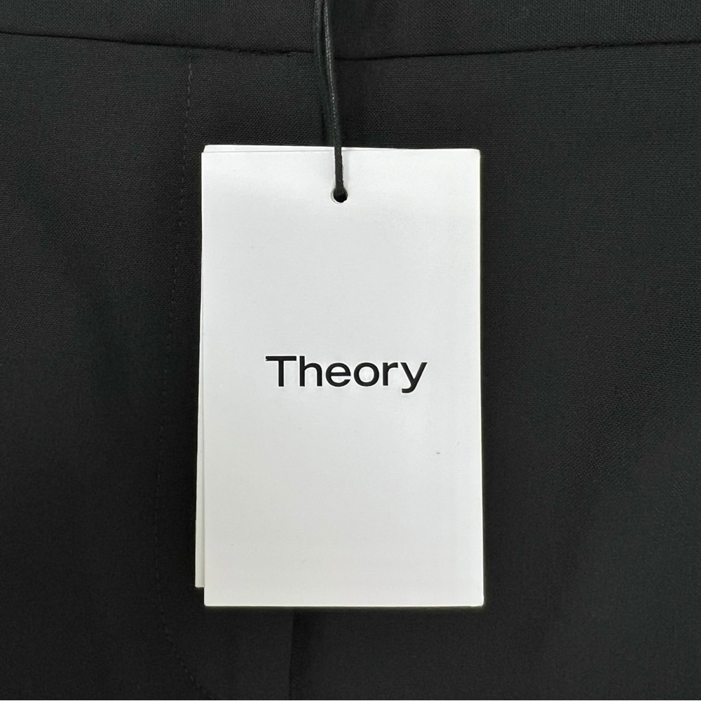 NWT Theory Treeca Pant Black Traceable Wool Cropped Tailored Fit Trousers Pants - Picture 10 of 11